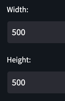 Width and Height